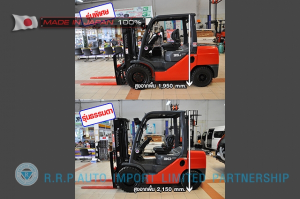 รถโฟล์คลิฟท์พร้อมขาย TOYOTA รุ่น  8FD35-10483 นำเข้าจากประเทศญี่ปุ่น 100\% ไม่เคยใช้งานในไทย