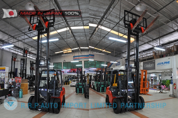 ขายรถโฟล์คลิฟท์มือสอง TOYOTA รุ่น 8FDJ30-13603 นำเข้าจากประเทศญี่ปุ่น 100\% ไม่เคยใช้งานในไทย