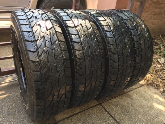 ยาง All Bridgestone 30 9.5 R15 ปลายปี13 ดอกเต็ม ใช้ยาว ราคาไม่แพง