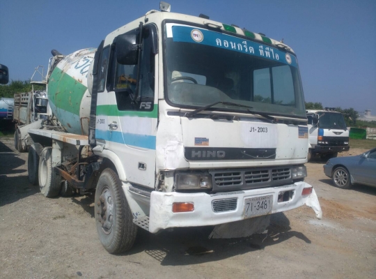 ขายรถโม่ปูน HINO หัวเปอร์เฟีย เครื่อง P11C 320 แรงทะเบียนเต็ม