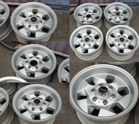 แม็ก Lemmerz Aston 15-6-139.7 กว้าง 7.5 นิ้ว ET-15 สภาพสวย ไม่คดไม่ดุ้ง ฝาไม่ครบ ราคา 4 วง  4,900 บาท