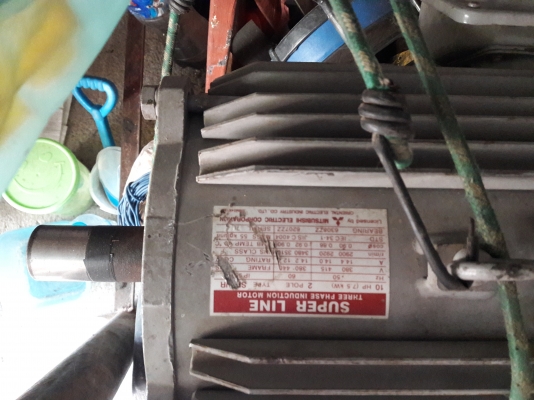 ขาย !! มอเตอร์10แรง3สาย.รอบเร็ว.ยี่ห้อมิตซู.พร้อมใช้งาน