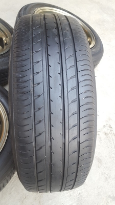 ล้อมือ2 TE37ขอบ15 4 รู100 พร้อมยางปี14 4 ล้อ