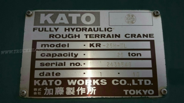 รถเครน 4 ล้อ ขนาด 25 ตัน ยี่ห้อ KATO มีทะเบียนพร้อม จดทะเบียนปี 2551 **จัดไฟแนนซ์ได้ 2,500,000 บาท** รถเครน 4 ล้อ ขนาด 25 ตัน ยี่ห้อ KATO มีทะเบียนพร้อม จดทะเบียนปี 2551 **จัดไฟแนนซ์ได้ 2,500,000 บาท**