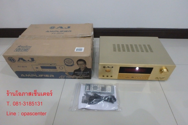 ลดราคา-เครื่องขยายเสียง 4000 วัตต์ 5.1 ชาแนล AJ รุ่น AV-2019 ของใหม่ ยกกล่อง ขายถูก