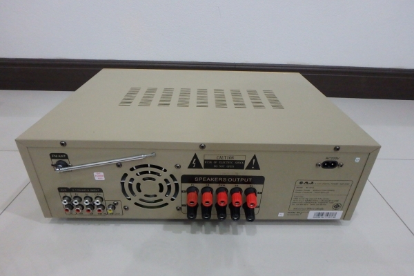 ลดราคา-เครื่องขยายเสียง 4000 วัตต์ 5.1 ชาแนล AJ รุ่น AV-2019 ของใหม่ ยกกล่อง ขายถูก
