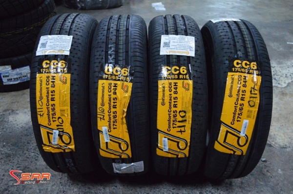 CONTINENTAL CC6 175/65R15 ปี17 เส้นละ 2,500 บาท CONTINENTAL CC6 175/65R15 ปี17 เส้นละ 2,500 บาท