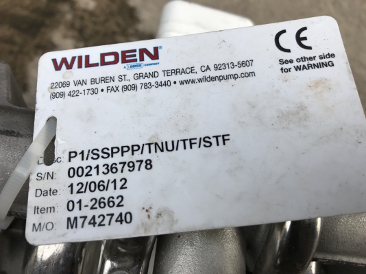 ขายปั้มไดอะแฟรม Wilden made in USA ขนาด 6หุน สภาพสวยมาก พร้อมใช้งาน ขายปั้มไดอะแฟรม Wilden made in USA ขนาด 6หุน สภาพสวยมาก พร้อมใช้งาน