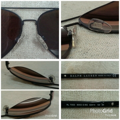แว่นตาราชสีห์ดำ! โมเดล &#039;หยดน้ำตา&#039; ตัวแท้! Authentic RALPH LAUREN handmade in Italy เวรี่บิ