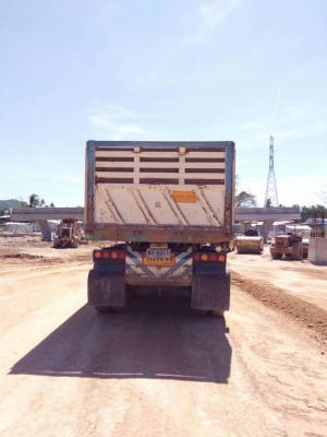 ขาย 2,690,000 ISUZU 360 ปี.55 22 ล้อ แม่ดั้ม-ลูกดั้ม 3 คาน สามมิตรลอนเฉียง วิ่ง 28x,xxx กม รถอยู่ จ.