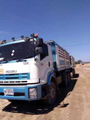 ขาย 2,690,000 ISUZU 360 ปี.55 22 ล้อ แม่ดั้ม-ลูกดั้ม 3 คาน สามมิตรลอนเฉียง วิ่ง 28x,xxx กม รถอยู่ จ.