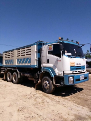 ขาย 2,690,000 ISUZU 360 ปี.55 22 ล้อ แม่ดั้ม-ลูกดั้ม 3 คาน สามมิตรลอนเฉียง วิ่ง 28x,xxx กม รถอยู่ จ.