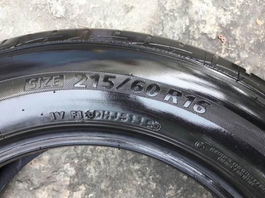 ยางBRIDGESTONE รุ่น Ecopia EP200.215 60R16 สัปดาห์51ปี2015 #ลงพื้นจริงปี2016  สภาพสวยมากๆดอกเต็มๆคุ้มสุดๆใช้อีกนานไม่แพง