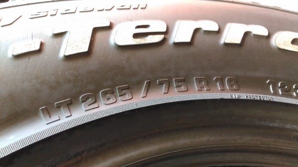 ขายยาง BF 265/75/16 ปี 14
