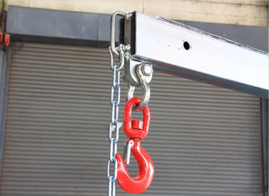 ชุดยกงาเดี่ยว 2 ตัน ไสลด์-ยืดหด แบบเสาอากาศ ทำจากวัสดุเหล็กหนาแข็งแรง ชุปซิงค์ กันสนิม พร้อมตะขออย่างดี ราคา 24,900 บาท