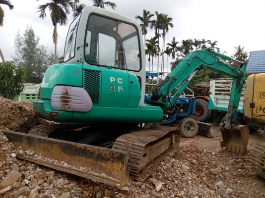 ขายรถแบคโฮ KOMATSU PC45-1 เอกสารอินวอย ระบบไฟเต็ม ราคา 450000