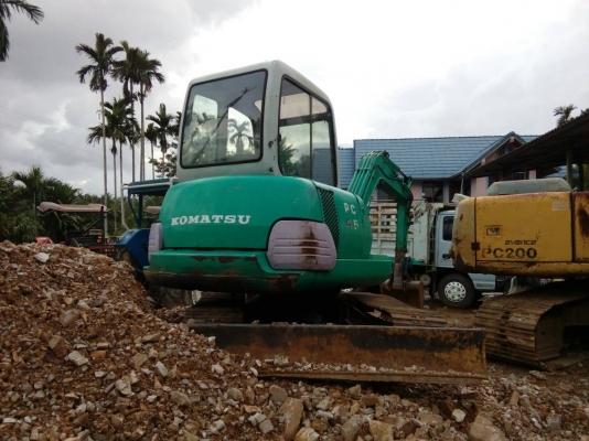 ขายรถแบคโฮ KOMATSU PC45-1 เอกสารอินวอย ระบบไฟเต็ม ราคา 450000