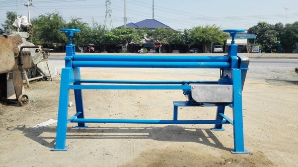 ** SOLD ** เครื่องม้วนเหล็กแผ่น 5 ฟุต 150 cm ใช้ไฟบ้าน 220V ม้วนสังกะสี/มิเนียม/เหล็กบาง มาเทสได้