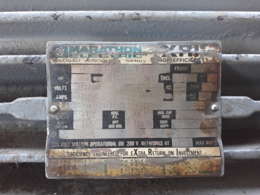 ขายมอเตอร์ 50 hp มาราทอน ขายด่วน 6000