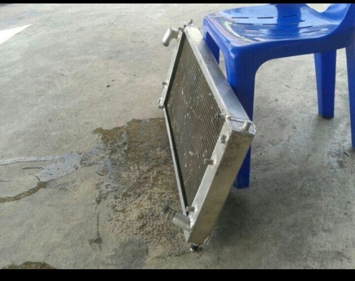 หม้อน้ำอลูมิเนียม 3 ช่องความสูง 14 นิ้วยาว 30 นิ้ว