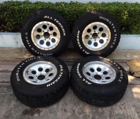 ล้อLenso หยดน้ำMax1 ยางMonsterTires ALL-Terrain 265/70/16 ยางปี16