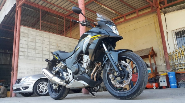 CB500x 2015 เหลืองดำด้านเข้มดุ สวยไม่ล้มชนแปะ พร้อมใช้รอยน้อยครับ