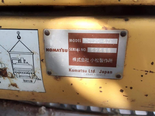ขาย 895,000 KOMATSU pc 120-6 ZE JAPAN  เครื่องดี ปั้มแรง เอวแน่น ช่วงล่างเต็ม แอร์เย็น เอกสารอินวอยท์ รถอยู่ มหาสารคาม 090-772-3710 090-772-3708
