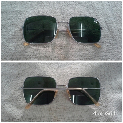 แว่นตาวินเทจ &#039;ราชสีห์เงิน&#039; ยุค &#039;70s Vintage French Aviator Probably Handmade in Franc
