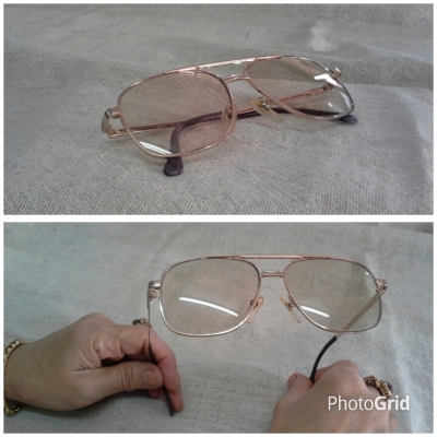 แว่นตาวินเทจไททาเนียมบริสุทธ์ เลนส์กระจกออโต้ ยุค &#039;80s Vintage SOUTH WING handmade in England