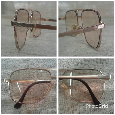 แว่นตาวินเทจไททาเนียมบริสุทธ์ เลนส์กระจกออโต้ ยุค &#039;80s Vintage SOUTH WING handmade in England
