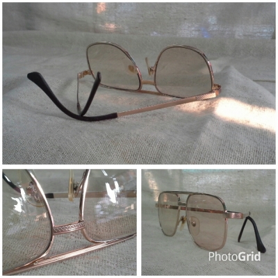 แว่นตาวินเทจไททาเนียมบริสุทธ์ เลนส์กระจกออโต้ ยุค &#039;80s Vintage SOUTH WING handmade in England