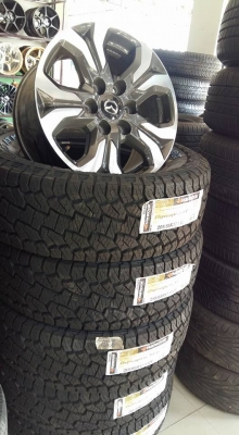 ขายล้อแม็กป้ายแดง mazda bt50 17" ยางใหม่ปี16