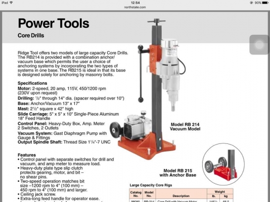 ** SOLD ** เครื่องเจาะคอนกรีต(คอลลิ่ง) RIDGID RB-214 Made in USA ใช้ไฟบ้าน 220V งานอเมริกาแข็งแรงทนทานมาเทสได้ ** SOLD ** เครื่องเจาะคอนกรีต(คอลลิ่ง) RIDGID RB-214 Made in USA ใช้ไฟบ้าน 220V งานอเมริกาแข็งแรงทนทานมาเทสได้