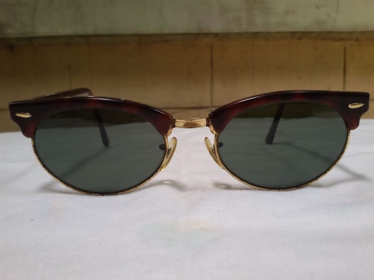 ขายVintage B&amp;L Ray Ban Clubmaster Oval w1264