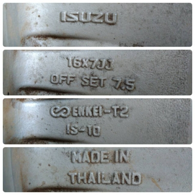 ขายล้อแม็ก ISUZU แท้ ขอบ 16 ลายเล็บเหยี่ยว 4 ล้อราคา 11,000บาท ขายล้อแม็ก ISUZU แท้ ขอบ 16 ลายเล็บเหยี่ยว 4 ล้อราคา 11,000บาท