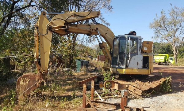 ขายตามสภาพ ให้ไปซ่อมเอง แบคโฮ SUMITOMO 145U1 เครื่องสตาร์ทติด ตัวเดินมีให้ครบ ราคาต่อรองได้
