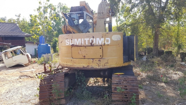 ขายตามสภาพ ให้ไปซ่อมเอง แบคโฮ SUMITOMO 145U1 เครื่องสตาร์ทติด ตัวเดินมีให้ครบ ราคาต่อรองได้