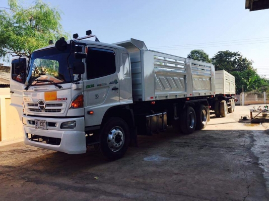ขายรถพ่วง HINO mega 344 แรง ปี 56 แม่ลูกดัมพ์สามมิตร ลูก 3 เพลา ทะเบียนพร้อม ขายรถพ่วง HINO mega 344 แรง ปี 56 แม่ลูกดัมพ์สามมิตร ลูก 3 เพลา ทะเบียนพร้อม