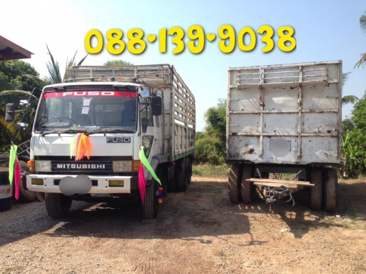 ขายครับ MA 195hp 10 สปีด 2เพลา พ่วงแม่-ลูกไม่ดั้ม ลูกพนัสยาว 6.40 แยกแม่-ลูกได้