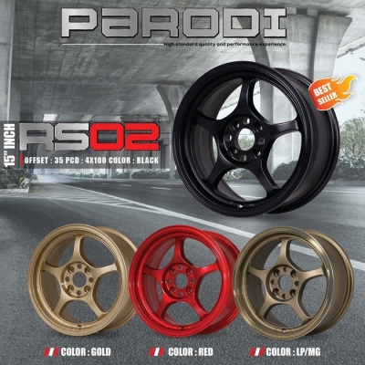 ล้อแม็กซ์ PARODI RS02 57C ขอบ15 วงละ 2,500 บาท