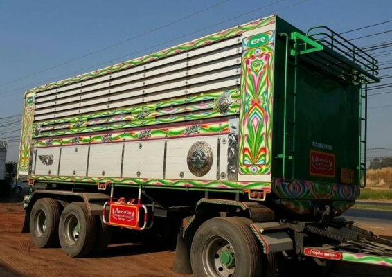 ขาย HINO 344 พ่วงแม่ลูก กระบะเนียมคอกเกษตรดั๊ม อู่ ไทยรุ่งเรือง รถปี 56