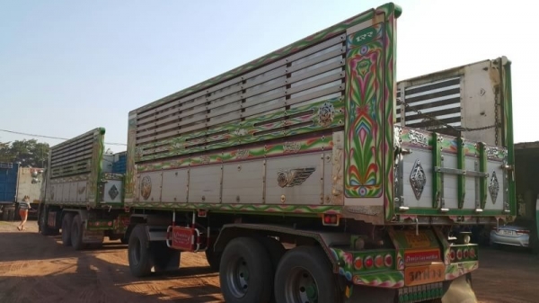 ขาย HINO 344 พ่วงแม่ลูก กระบะเนียมคอกเกษตรดั๊ม อู่ ไทยรุ่งเรือง รถปี 56