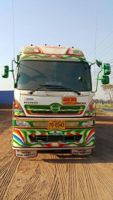 ขาย HINO 344 พ่วงแม่ลูก กระบะเนียมคอกเกษตรดั๊ม อู่ ไทยรุ่งเรือง รถปี 56