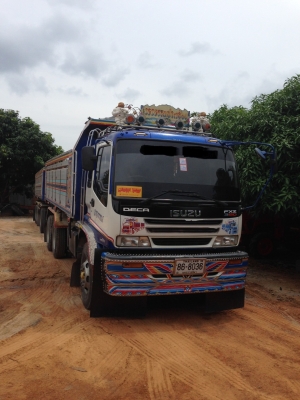 พ่วง 22 ล้อ ISUZU FXZ 320 แรง EURO2 MAXLOAD ปี 49 กระบะมิเนียม หิน ทราย ดั๊มพ์ อู่ สหกิจ ราคา 1.80 ล