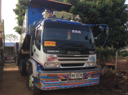พ่วง 22 ล้อ ISUZU FXZ 320 แรง EURO2 MAXLOAD ปี 49 กระบะมิเนียม หิน ทราย ดั๊มพ์ อู่ สหกิจ ราคา 1.80 ล