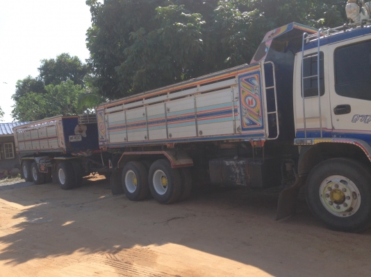 พ่วง 22 ล้อ ISUZU FXZ 320 แรง EURO2 MAXLOAD ปี 49 กระบะมิเนียม หิน ทราย ดั๊มพ์ อู่ สหกิจ ราคา 1.80 ล