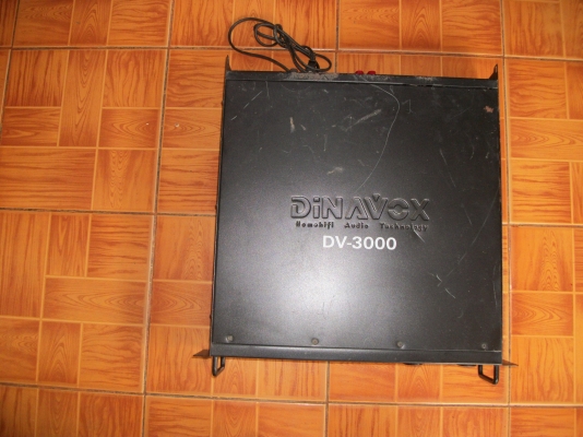 ขายแอมป์ ยี่ห้อ Dinavox รุ่น DV-3000 มือสอง ลดราคาเหลือ 3000 บาทครับ