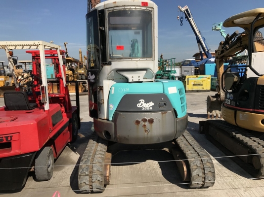 รถขุด Kobelco SK35SR ตู้เก๋ง ติดไลน์หัวเจาะ สภาพสวยจากญี่ปุ่น