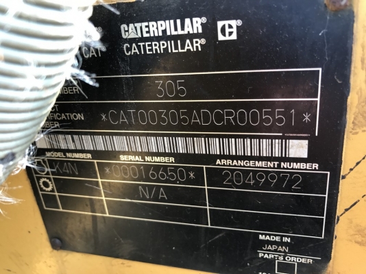 รถขุด CAT 305SR คันเร่งไฟฟ้า ปั้มนิ้ว สภาพสวย ๆ นำเข้าจากญี่ปุ่น ราคาไม่แพงครับ รถขุด CAT 305SR คันเร่งไฟฟ้า ปั้มนิ้ว สภาพสวย ๆ นำเข้าจากญี่ปุ่น ราคาไม่แพงครับ