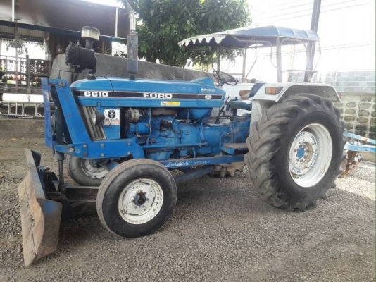 ขายรถไถ Ford 6610 ผานหน้า+ผาน 3 เพลาเดียว เอกสารเล่มทะเบียน